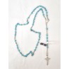 Chapelet en argent avec des perles en pierre turquoise