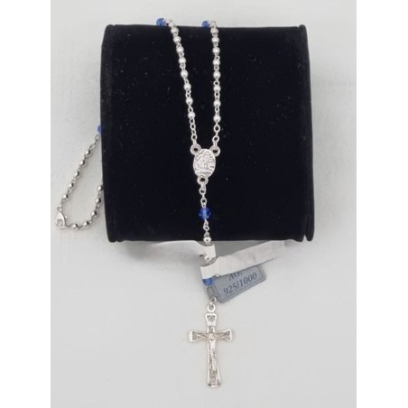 CHAPELET ARG PERLES PATER CRISTAL 3MM