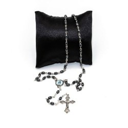 Chapelet de la Vierge Miraculeuse en pierre hématite