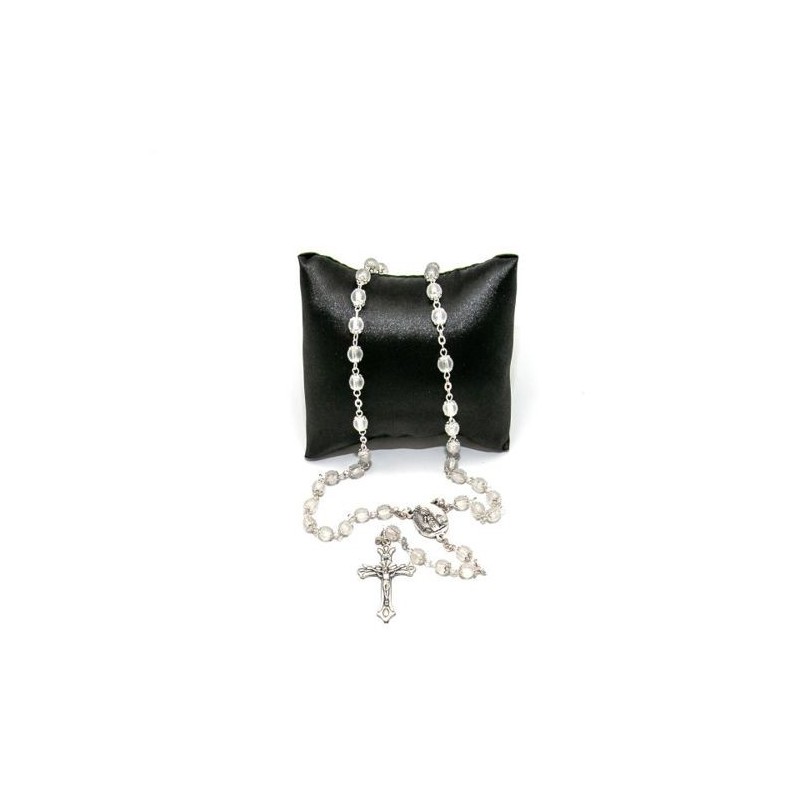 Chapelet de Notre Dame de  Lourdes en plastique avec corolles