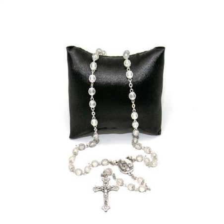 Chapelet de Notre Dame de  Lourdes en plastique avec corolles