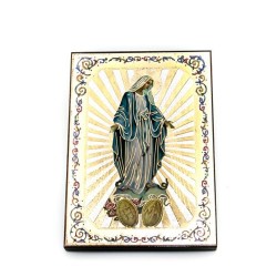 Icône de la Vierge Miraculeuse en bois