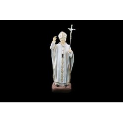 Statue du Pape Jean Paul II en résine. 20 cm