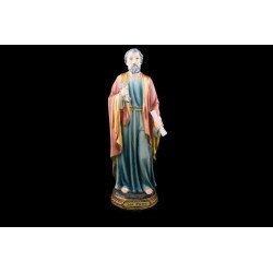 Standbeeld van Sint-Pieter in hars. 30 cm