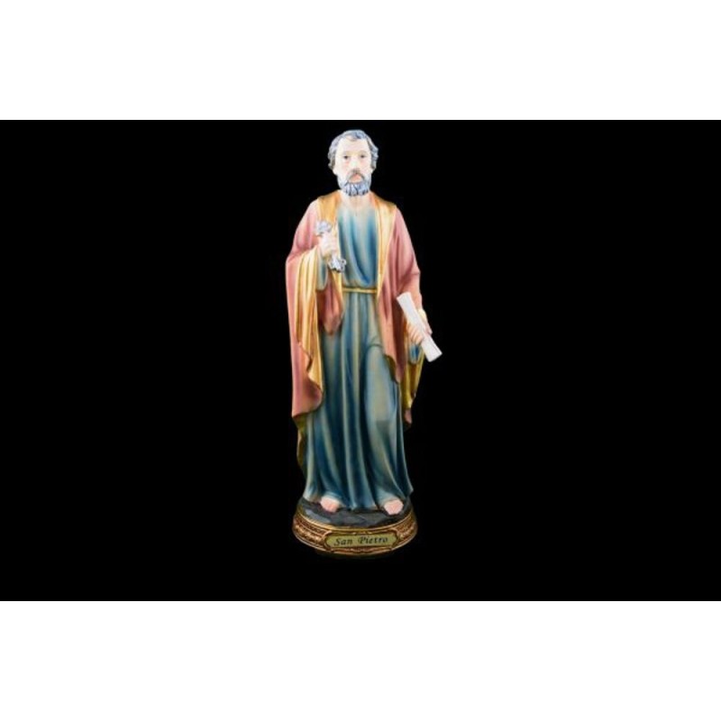 Standbeeld van Sint-Pieter in hars. 30 cm