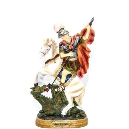 Standbeeld van Saint Georges in hars. 30 cm