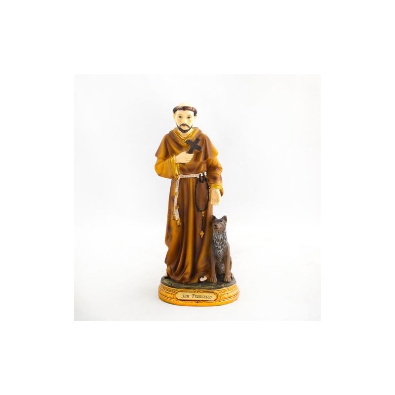 Standbeeld van Sint-Francis in hars. 20 cm