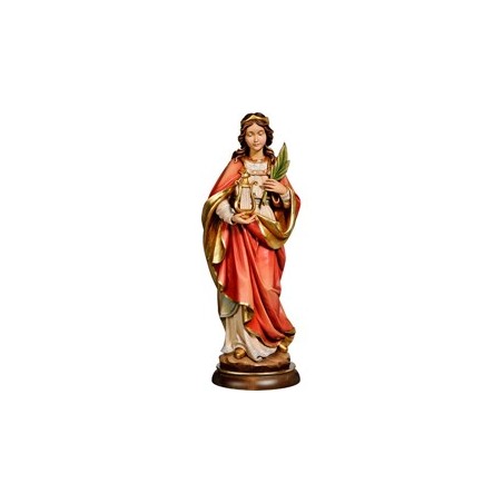 Statue Ste Cécile 34cm en bois d'érable