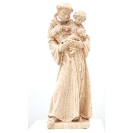 Houten standbeeld van Sint Antonius. 12 cm