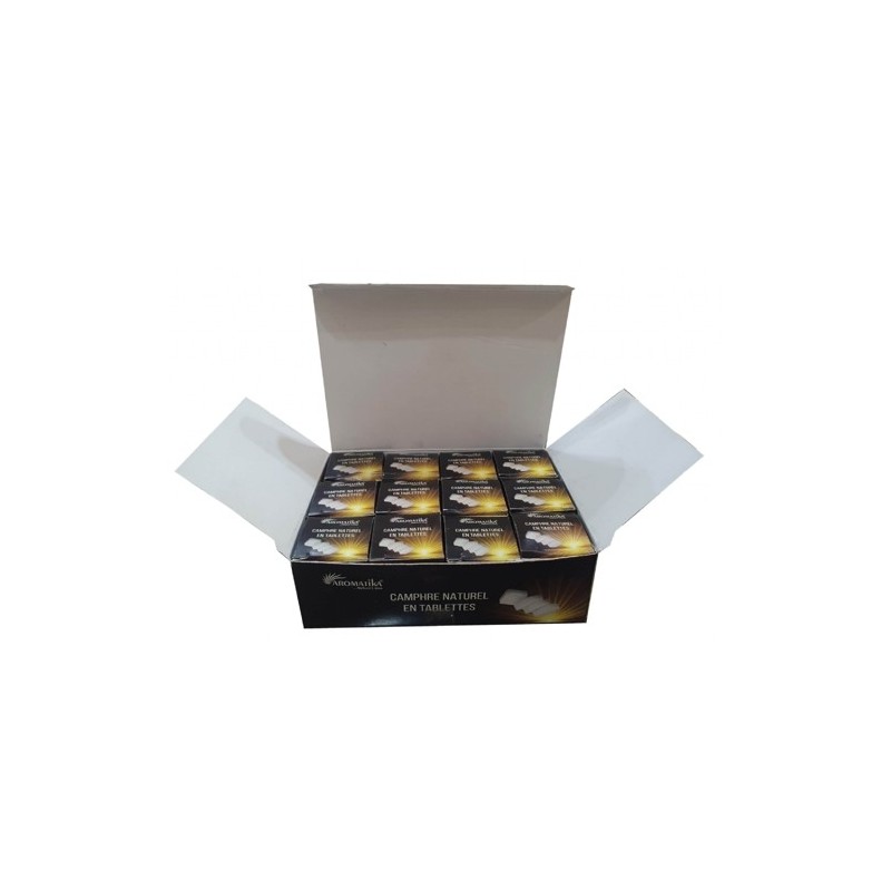 Pastilles de camphre. boite de 25 grammes