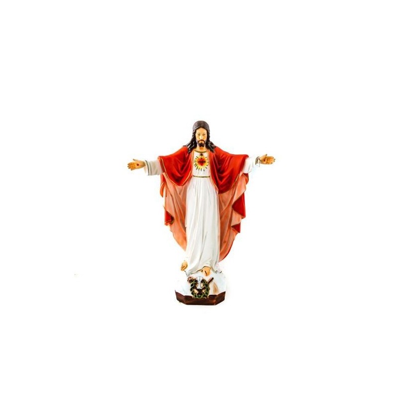 Standbeeld van Jezus Heilig Hart van de hars Montmartre. 40 cm