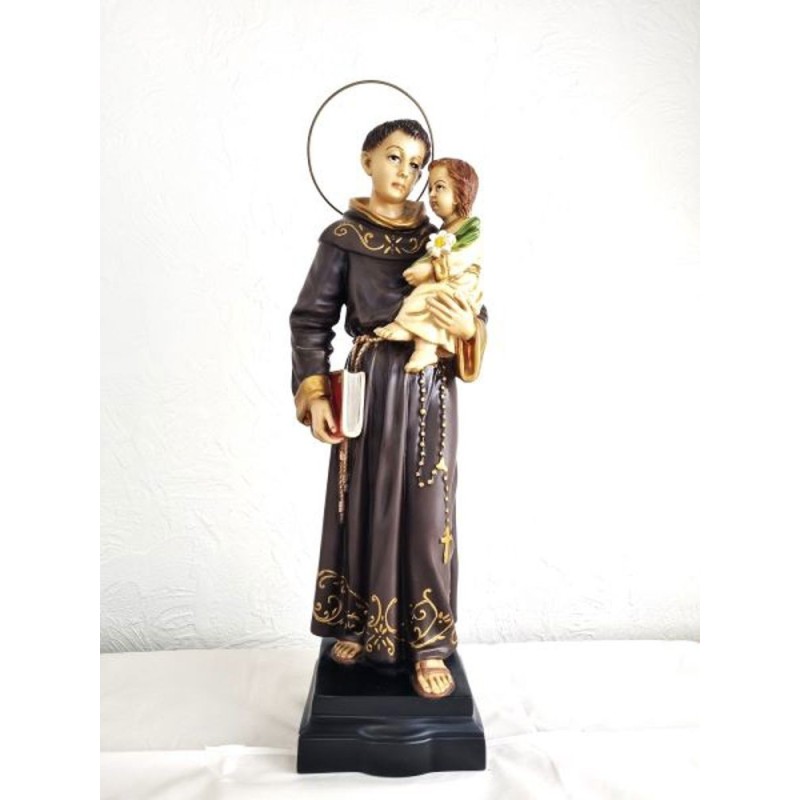 Standbeeld van Saint Anthony in hars. 62 cm