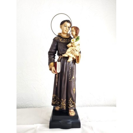 Standbeeld van Saint Anthony in hars. 62 cm
