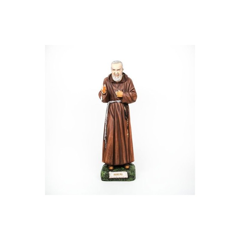 Standbeeld van Pater Pio in hars.90 cm