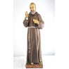 Beeld van Padre Pio in gekleurde hars. 115 cm
