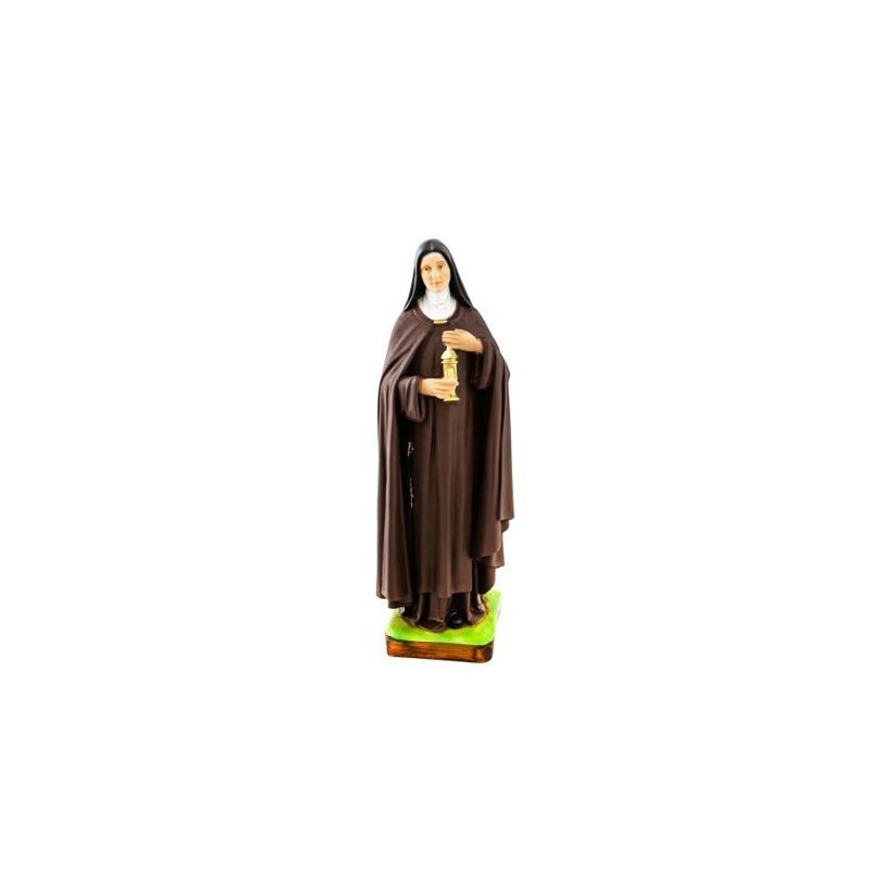 Statue de Sainte Claire en résine. 40 cm