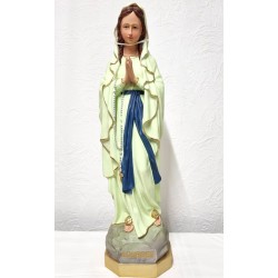 Statue ND de Lourdes 80cm résine lumineuse