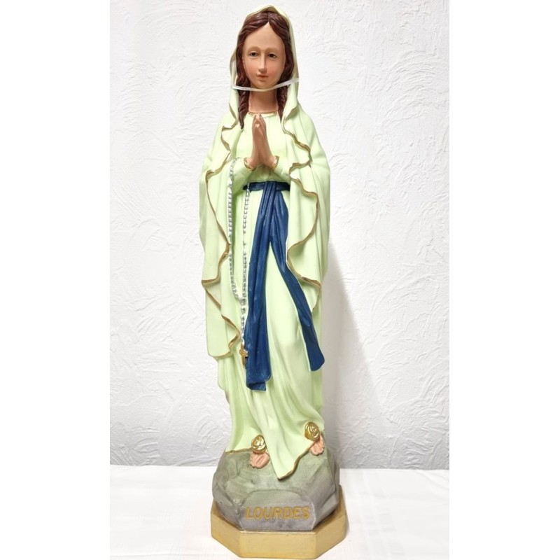 Statue ND de Lourdes 80cm résine lumineuse