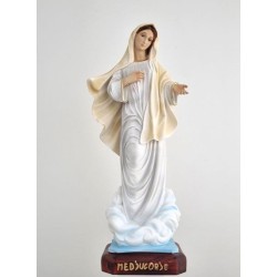 Standbeeld van de Maagd van Medjugorje in hars. 40 cm