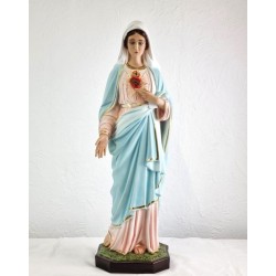 Statue de Marie Sacré Cœur 85 cm fibre de verre