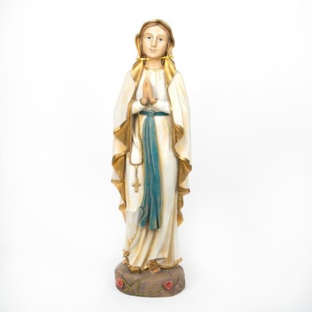 Standbeeld van Onze Lieve Vrouw van Lourdes in hars. 80 cm