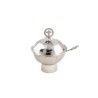 Chrome wierook tank met facetten. 12 cm hoog