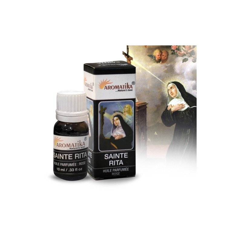 Huile essentielle parfumée de Sainte Rita. 10 ml