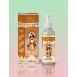 Spray parfum 100MLSacre Coeur de Jesus : SAFRAN SANTAL