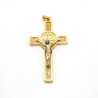 Kruishanger van Saint Benoit in Golden Metal en Email. 5 cm