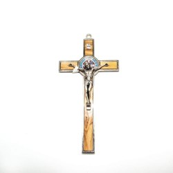 Croix de Saint Benoit en métal. 20 cm