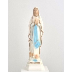Standbeeld n.D. Lourdes kleurrijk met 15cm-basis
