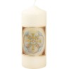 Bougie 60/150 avec décor cire et dorures