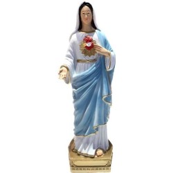 Heilig standbeeld hart van Marie 21cm hars