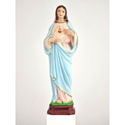 Beeld van Maria van het Heilig Hart in hars. 30 cm