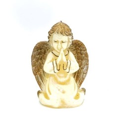 Bougie dorée de l'ange Raphaël. 14 cm