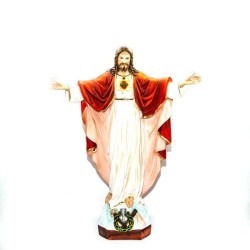 Standbeeld van Christus de Verlosser in hars.65cm
