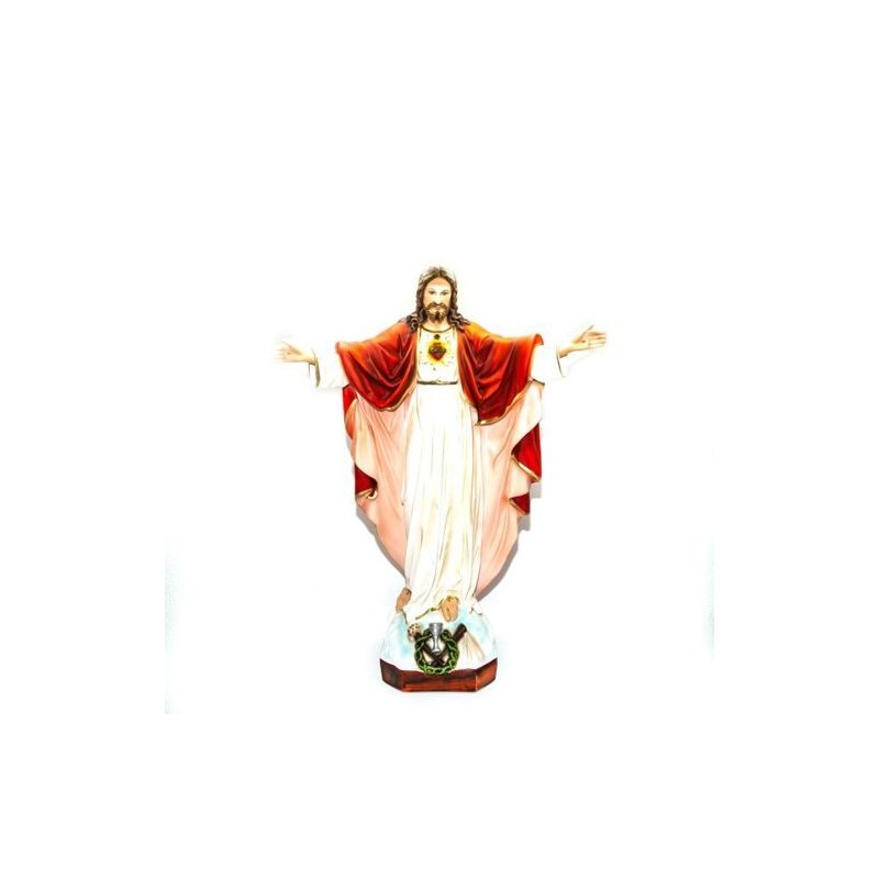 Standbeeld van Christus de Verlosser in hars.65cm