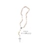 Chapelet de la Vierge de Medjugorje en métal et pierre