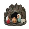 Crèche en céramique bloc - ND de Lourdes 8X7CM
