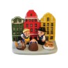 Kerststal keramisch blok - Zweden 8X7CM