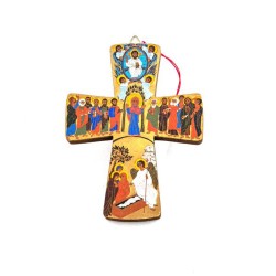 Crèche en céramique croix 8X7CM - TURQUIE