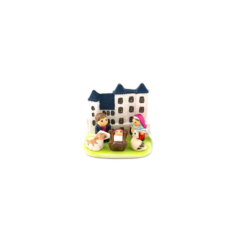Crèche en céramique - Berne 8/7 cm