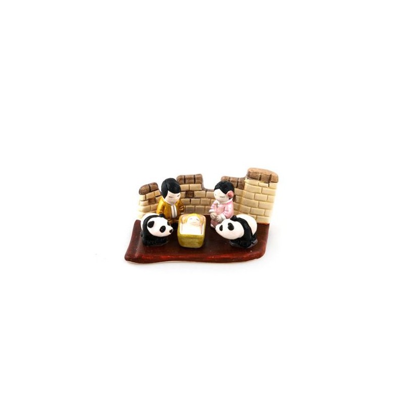 Crèche en céramique bloc - Chine  8/7 cm