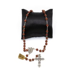 Chapelet de la Vierge Miraculeuse en pierre goldsand