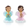 Angel bidden op zijn knieën blauw of roze 5cm hars