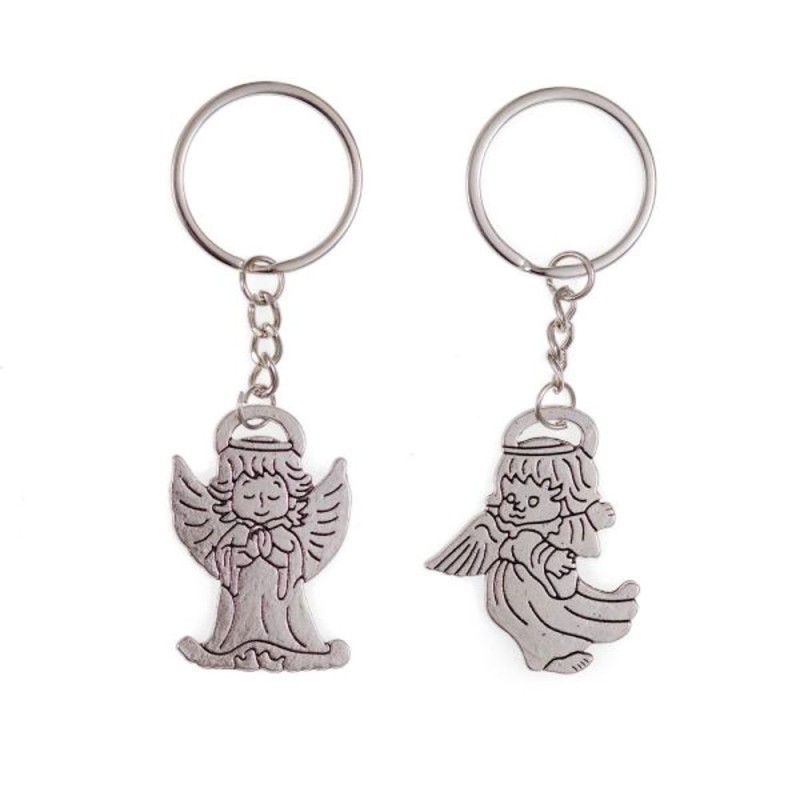 Porte clés Couple d'ange (fille/Garçon) 2Pcs