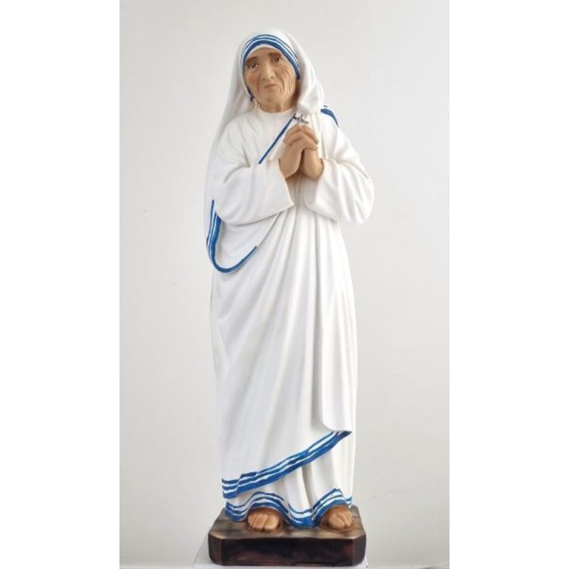 Standbeeld van Moeder Teresa van Calcutta in hars. 40 cm