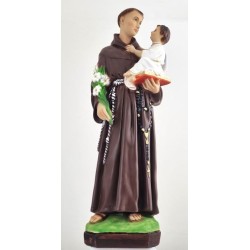 Statue de Saint Antoine en résine. 50 cm