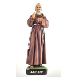 Standbeeld Padre Pio 60cm hars