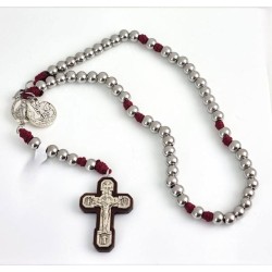 Metalen gevechtsketting 2 medaille 100 gr met St. Michel boek